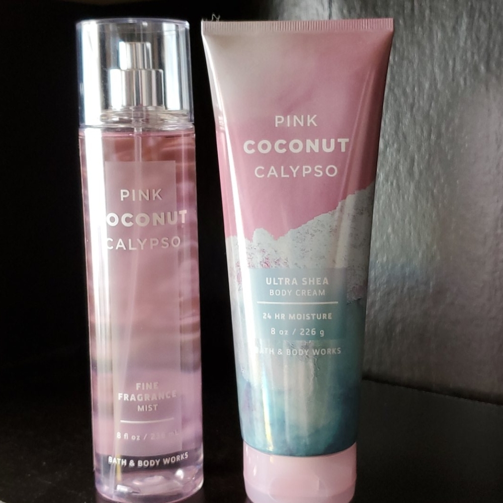 Pink Coconut Calypso bundle BATH & BODY WORKS